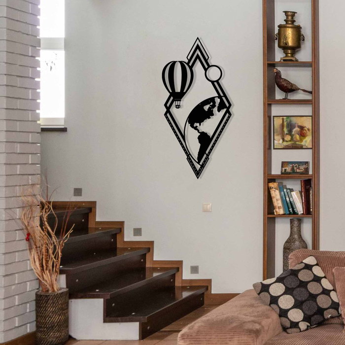 Wallity Escultura de Pared Balon en Negro